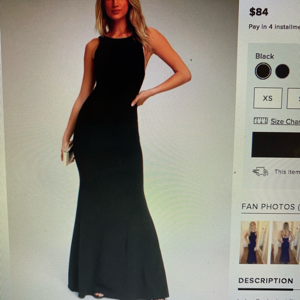 Lulu’s Dream About You Black Backless Maxi Dress
